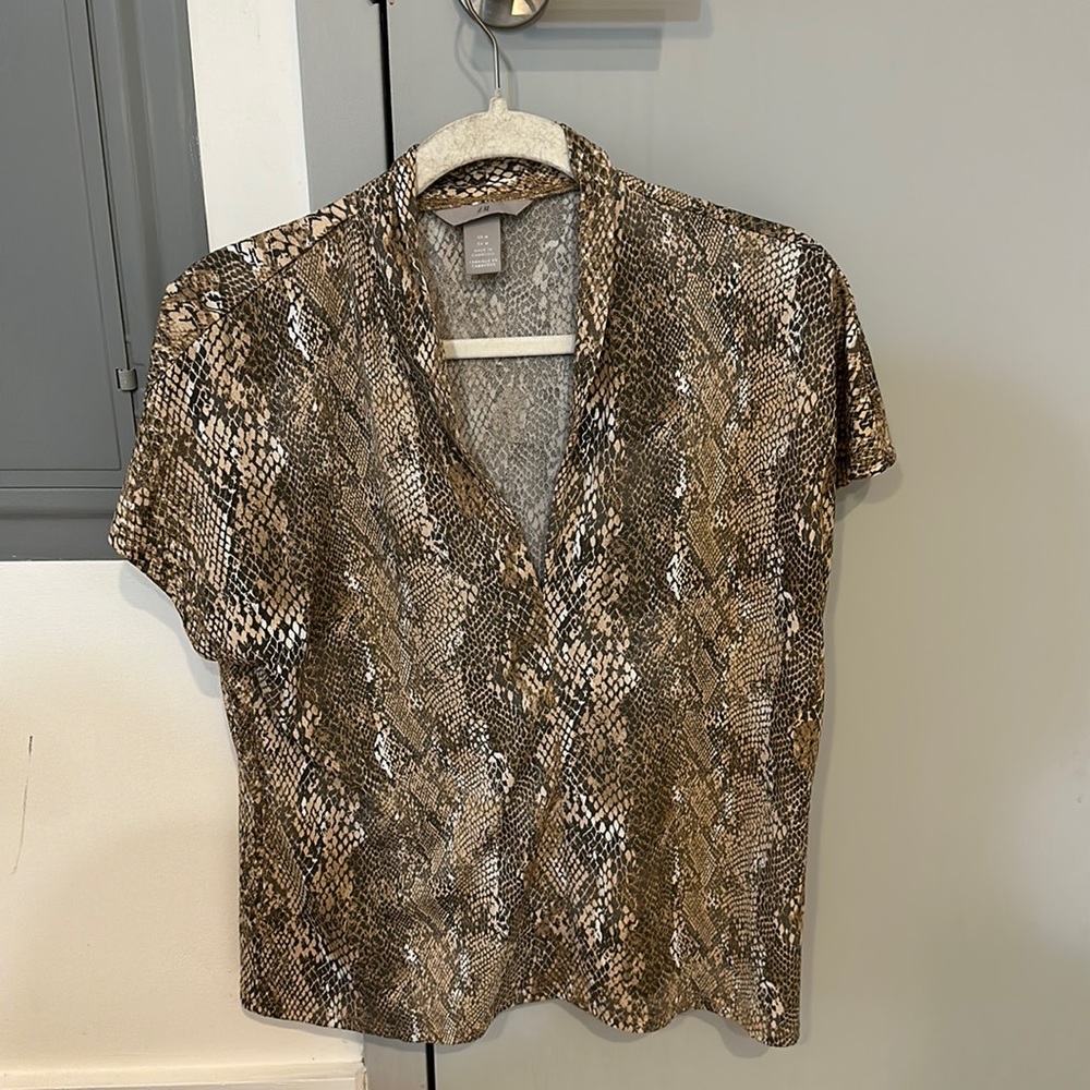 Snake skin dress shirt